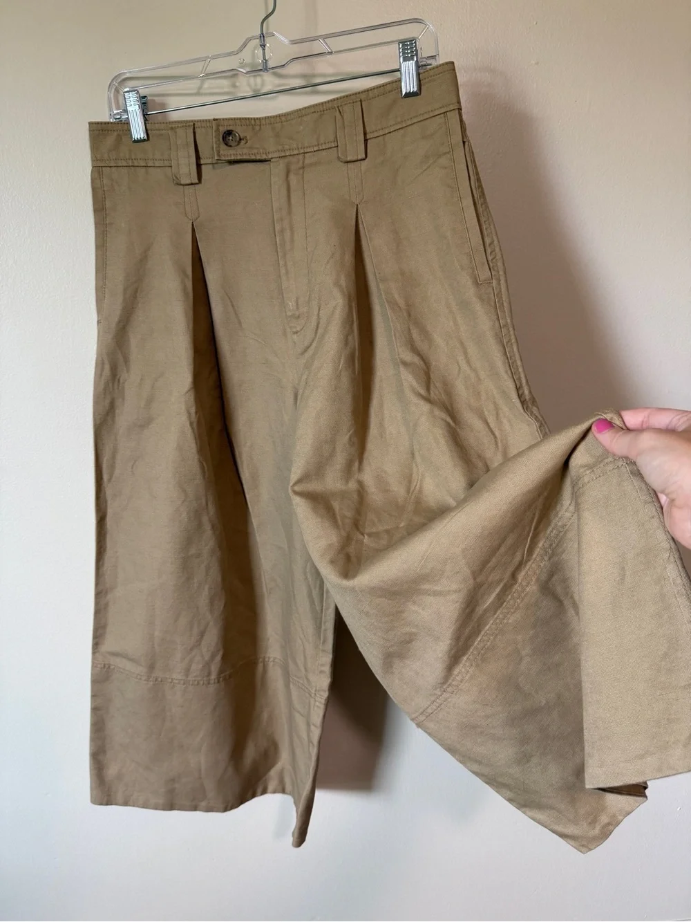 Banana Republic Archive explorer high waisted wide leg culotte trouser pants 6